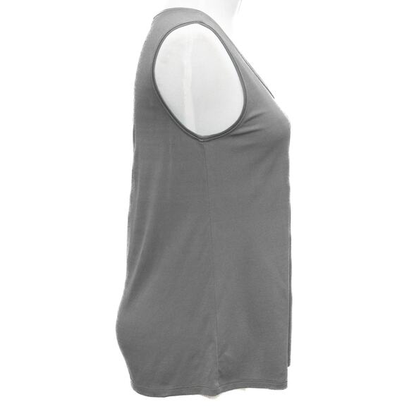 Eileen Fisher Grey Knit Stretchy 100% Crepe Silk Tank Size XS - Picture 4 of 9